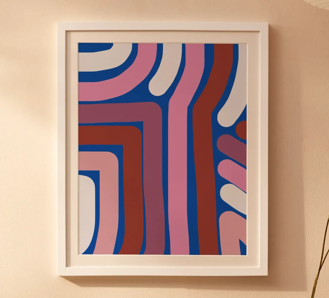 Riga rosa e blu poster da Little Dean