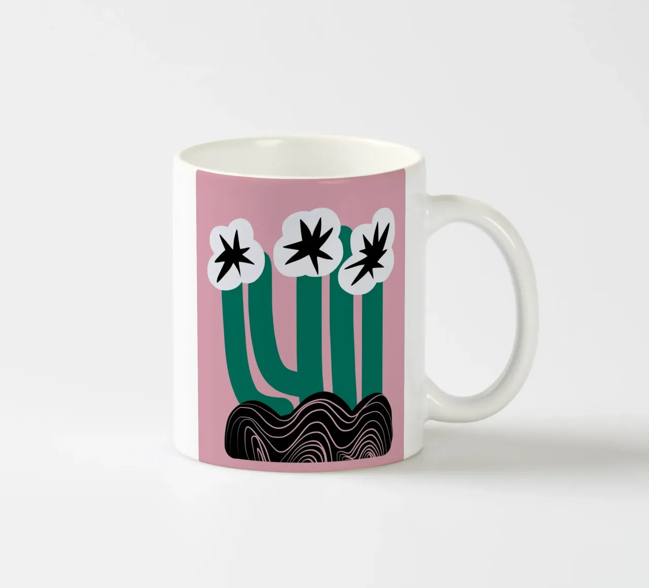 Estroso fiore di cactus tazza in ceramica da Little Dean
