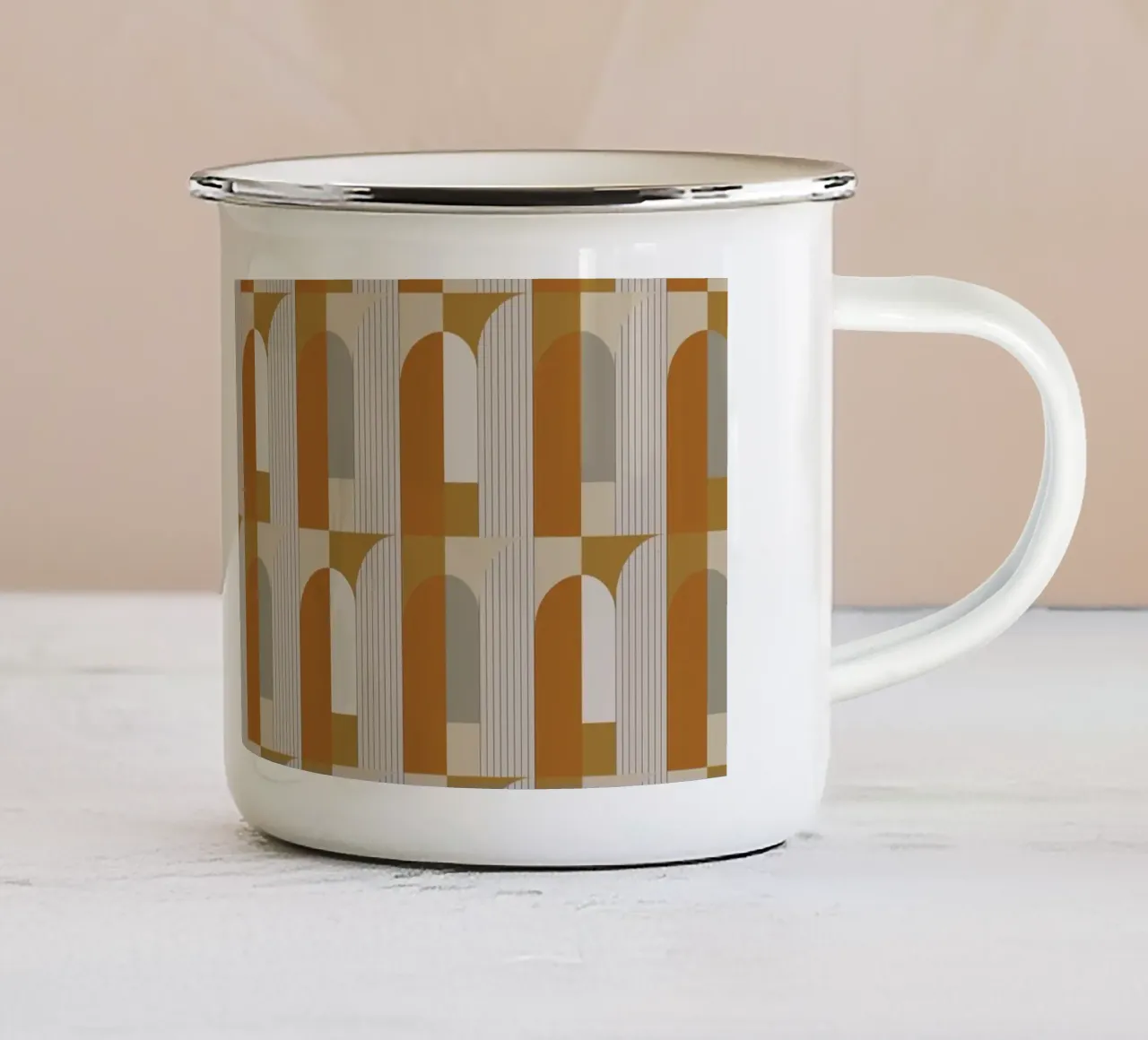 Archi moderni in terracotta tazza in smalto da KHouse Studio