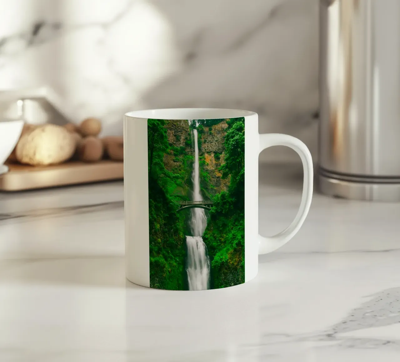 waterfall huge in nature tazza in ceramica da feny