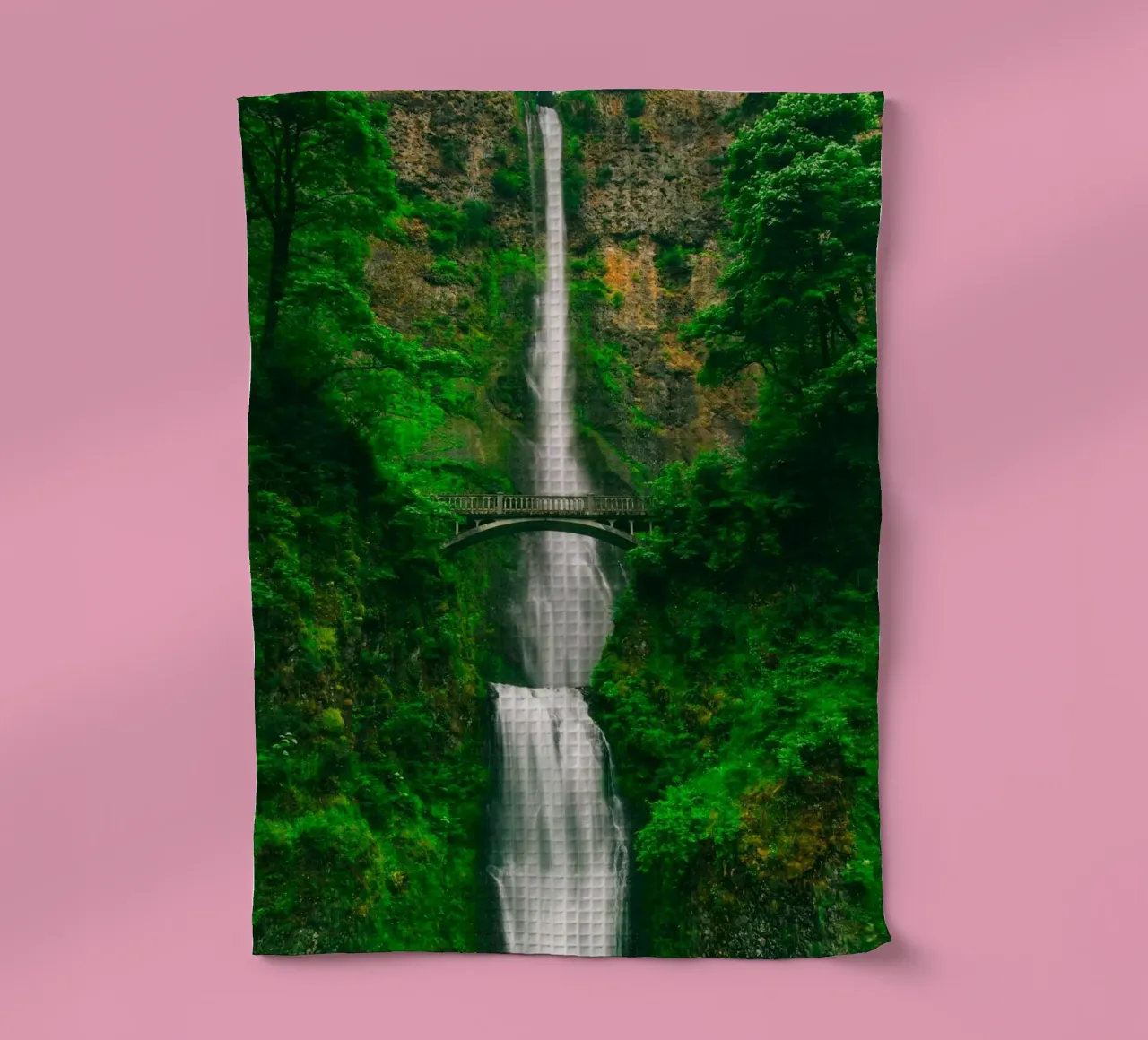 waterfall huge in nature canovaccio da cucina da feny