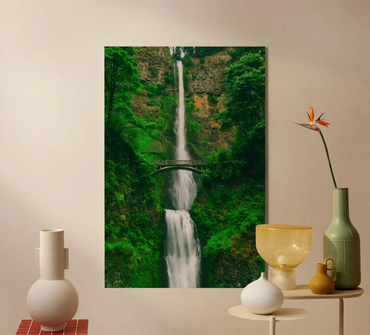 waterfall huge in nature plexiglass da feny