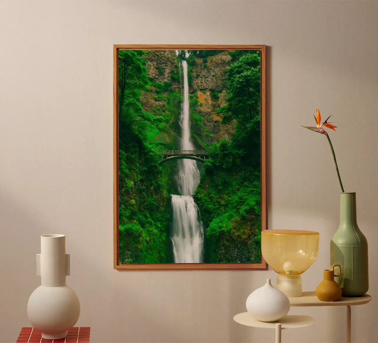 waterfall huge in nature alluminio dibond da feny