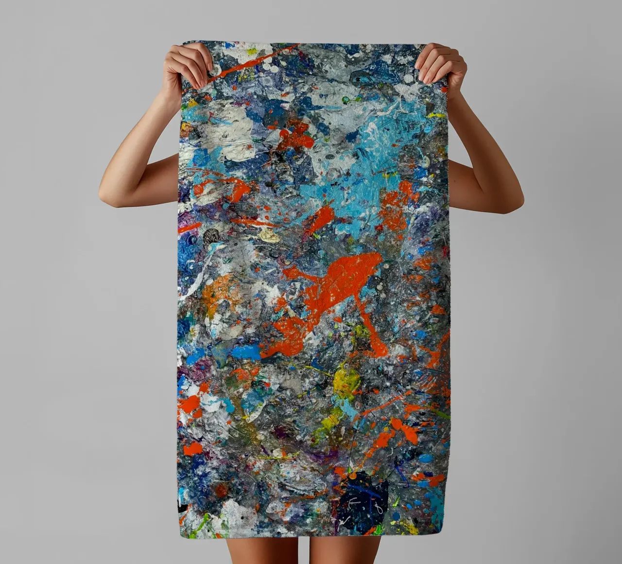 gradient random color serviette de bain de feny