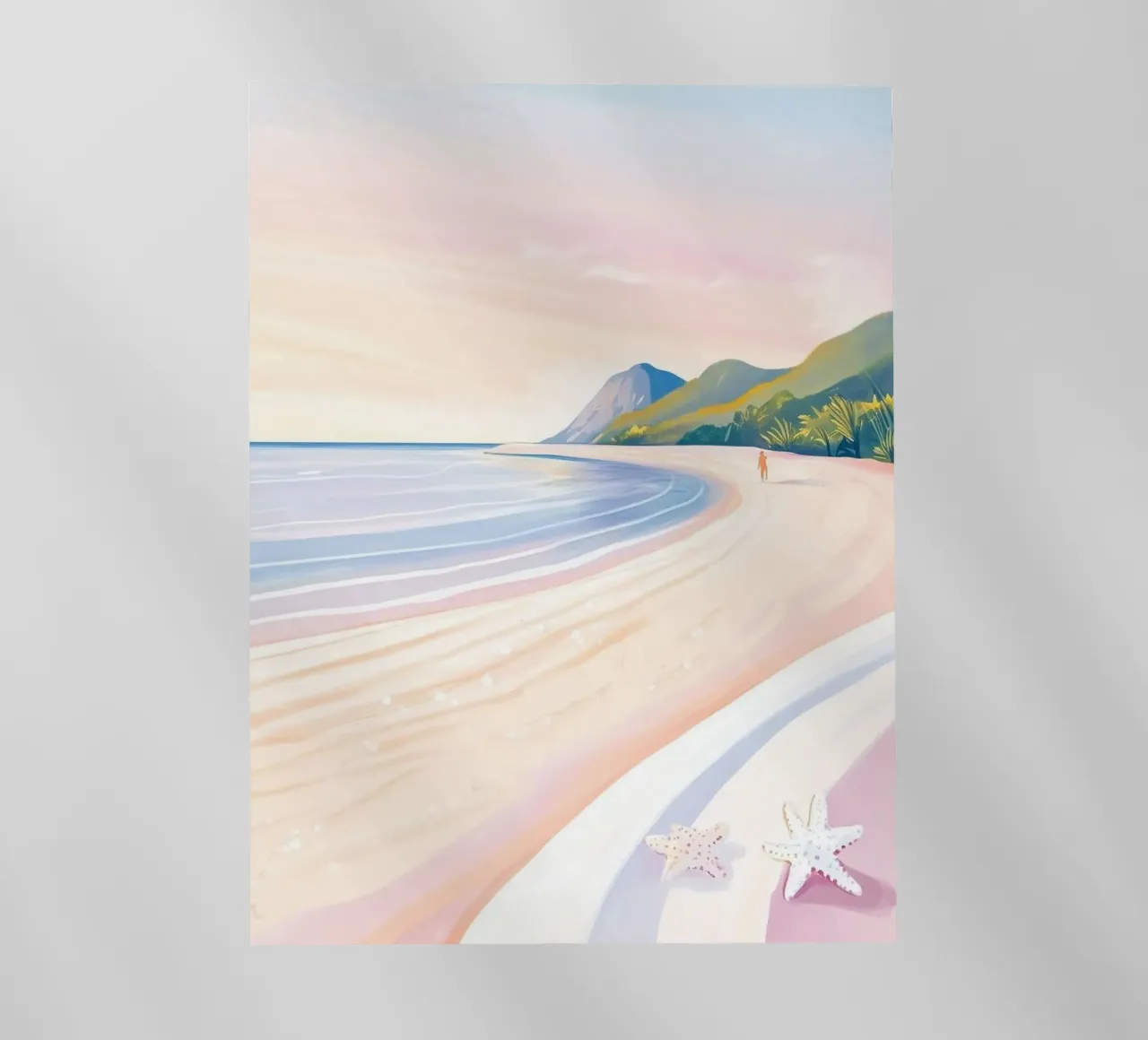 curve line beach and starsea pellicola backlit da feny