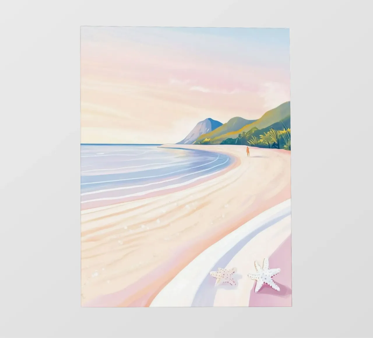 curve line beach and starsea pellicola backlit da feny