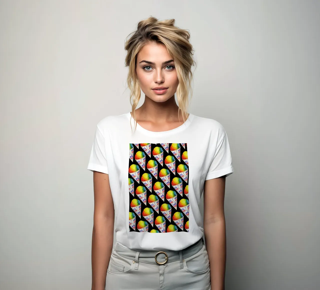 Snow Cone Pattern t-shirt da donna da Kelly Gilleran
