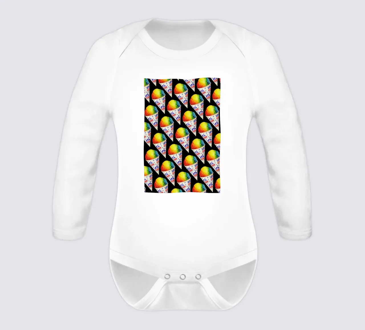 Snow Cone Pattern body neonato maniche lunghe da Kelly Gilleran