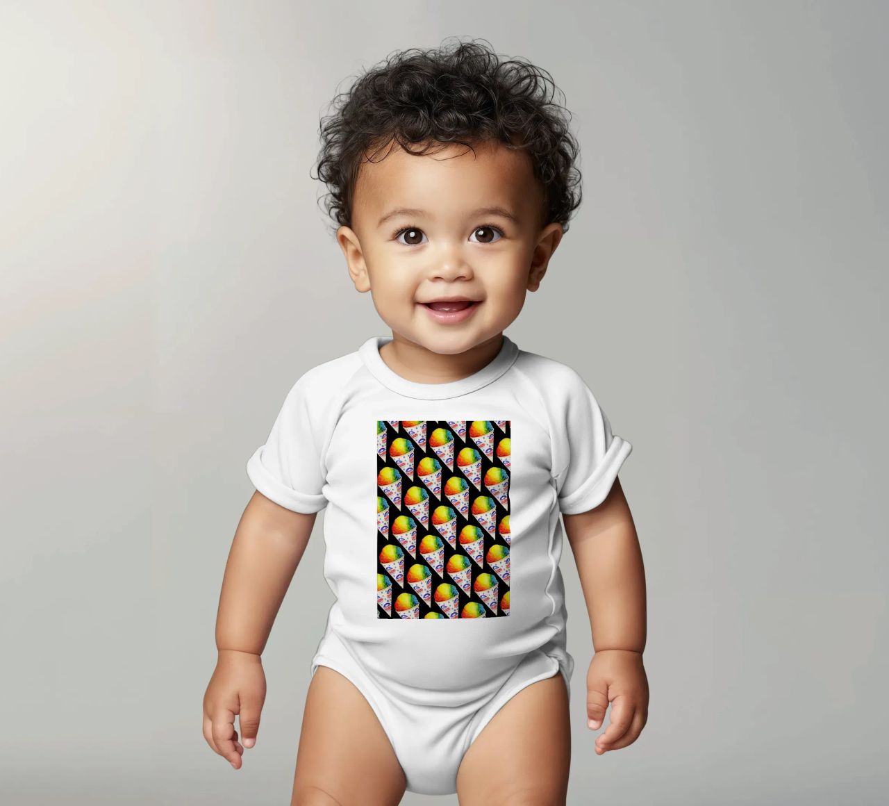 Snow Cone Pattern body neonato maniche corte da Kelly Gilleran