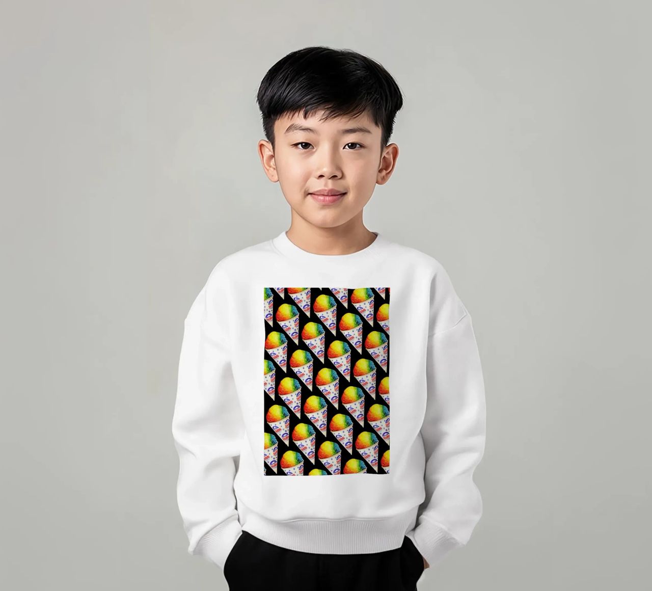 Snow Cone Pattern felpa bambino da Kelly Gilleran