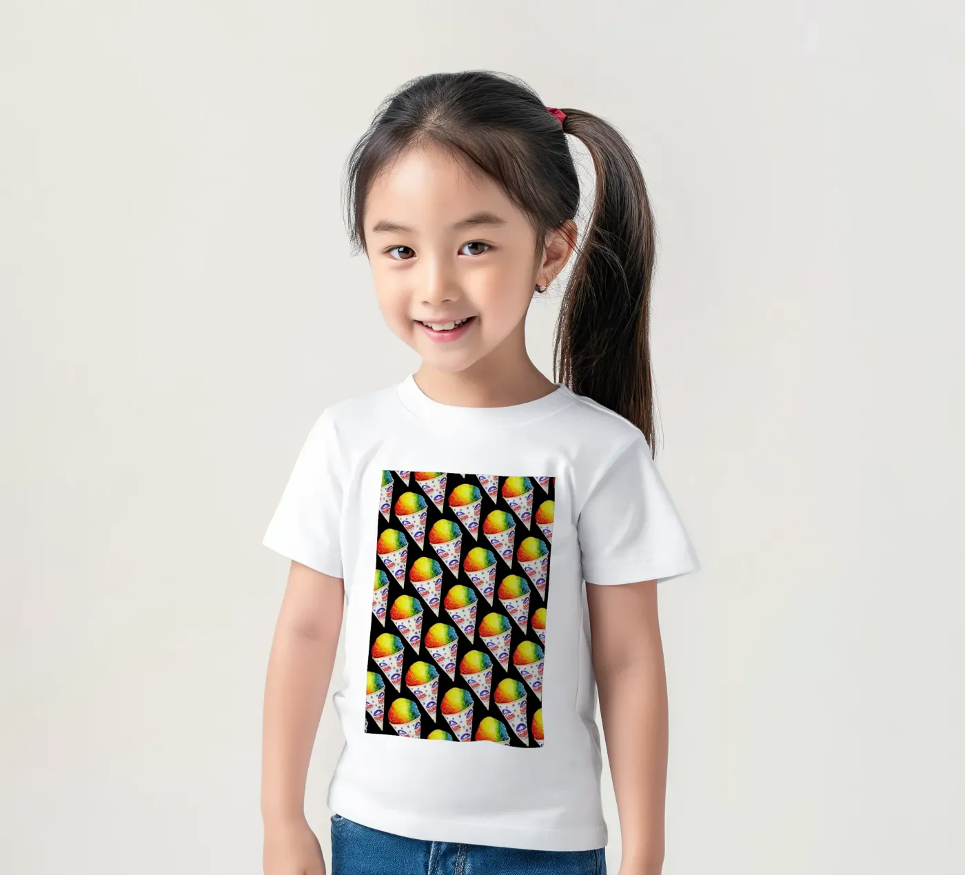 Snow Cone Pattern Kinder T-Shirt von Kelly Gilleran