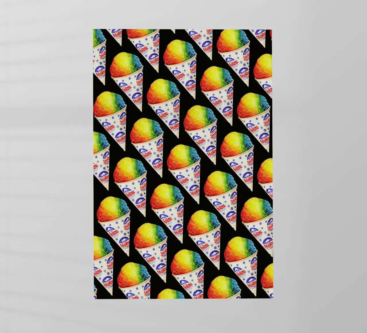 Snow Cone Pattern backlit film by Kelly Gilleran