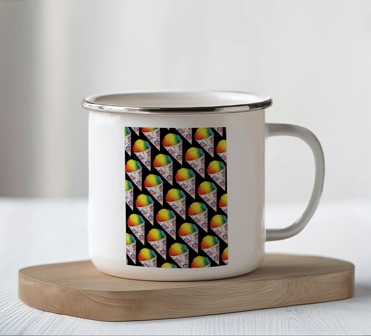 Snow Cone Pattern tazza in smalto da Kelly Gilleran
