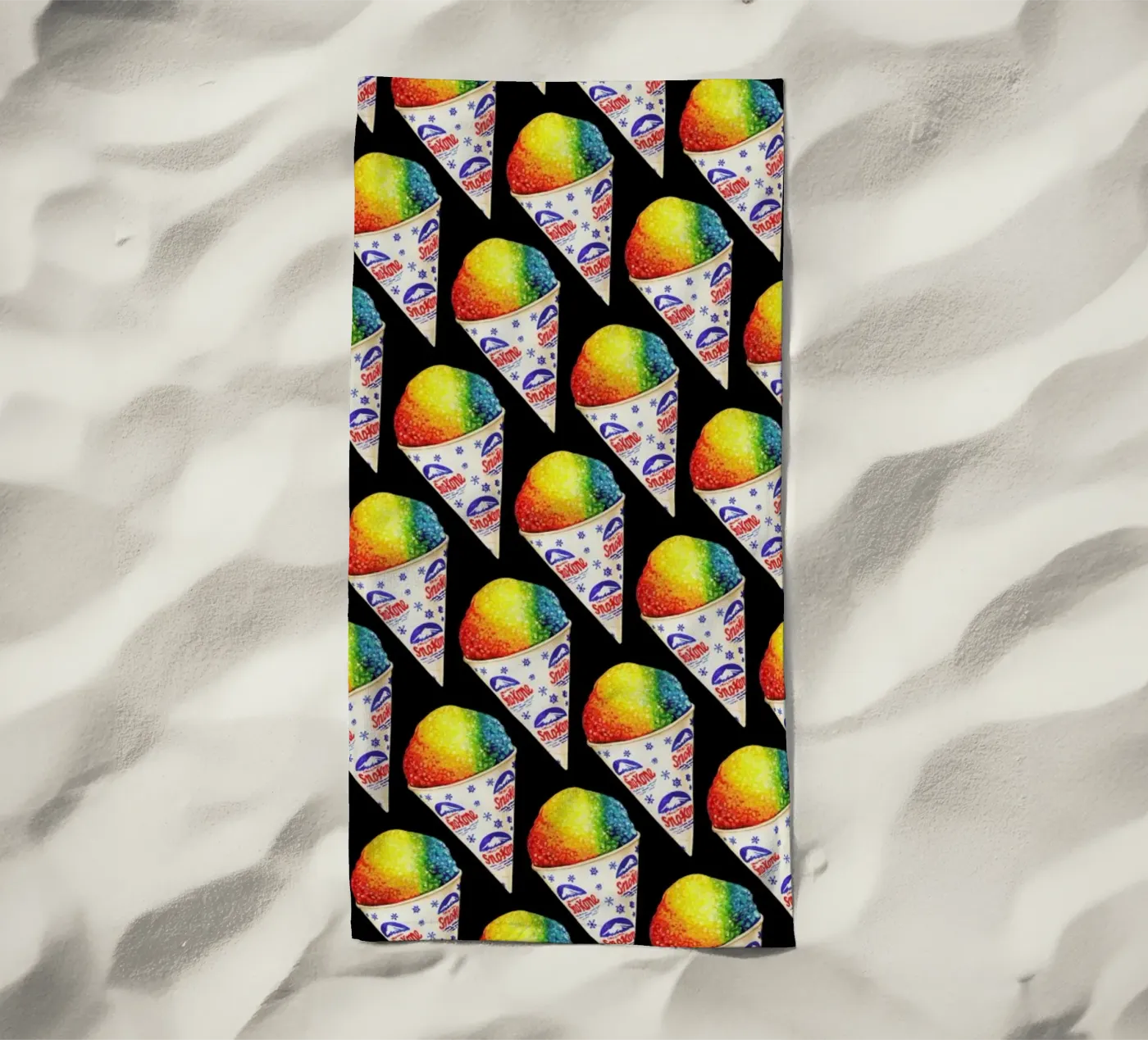 Snow Cone Pattern beach towel by Kelly Gilleran