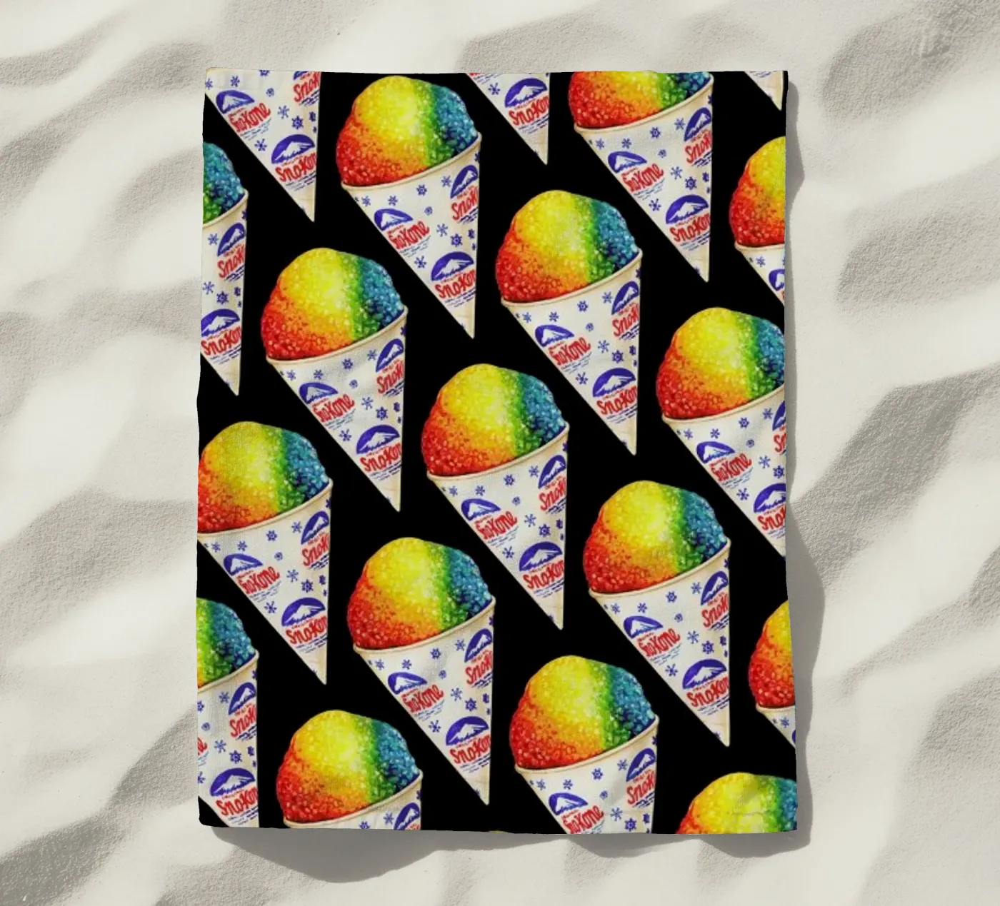 Snow Cone Pattern beach towel by Kelly Gilleran
