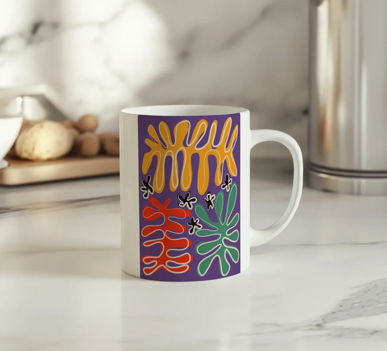 Corallo groovy tazza in ceramica da Little Dean