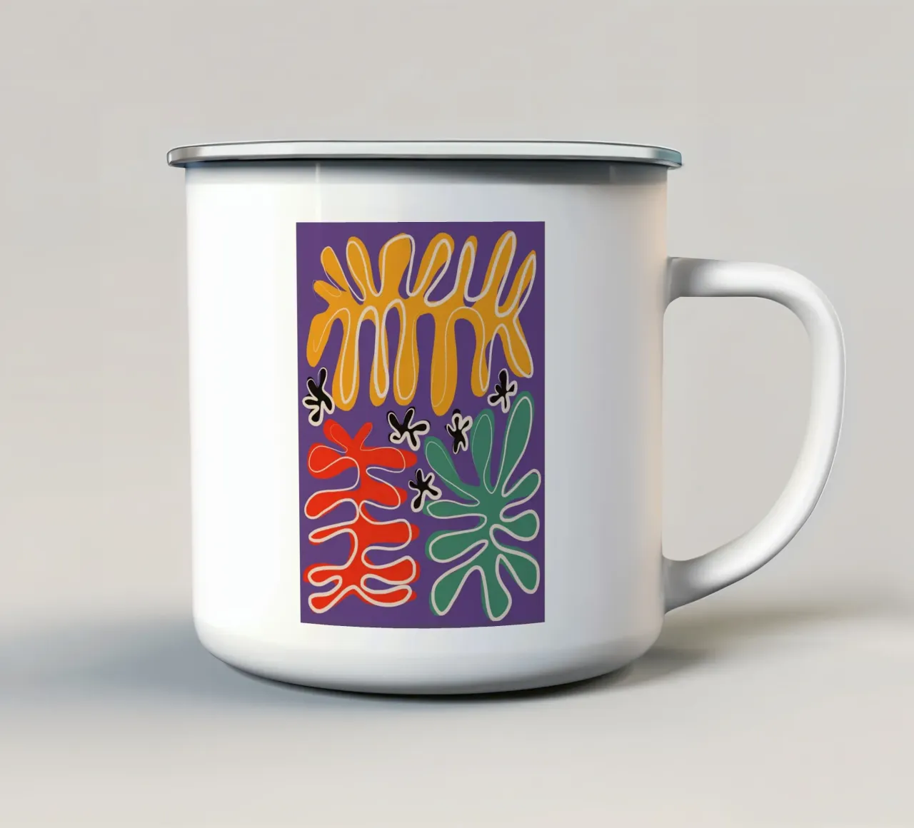 Corallo groovy tazza in smalto da Little Dean
