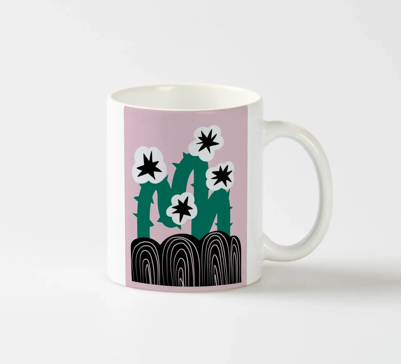 Fiori di cactus spinoso tazza in ceramica da Little Dean