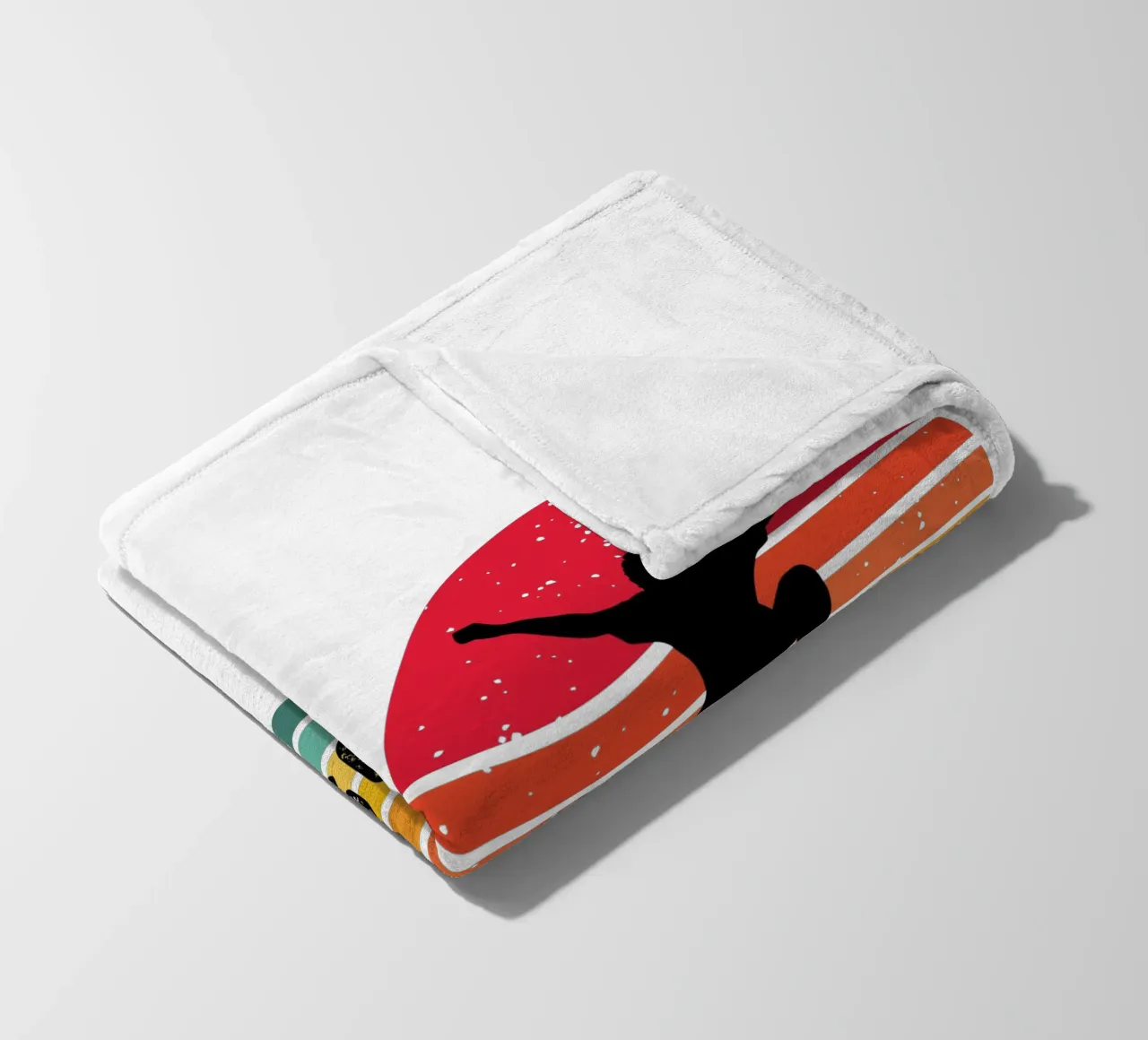 Retro Skateboard - Personalize with your Text and Year fleece blanket by studiovinja