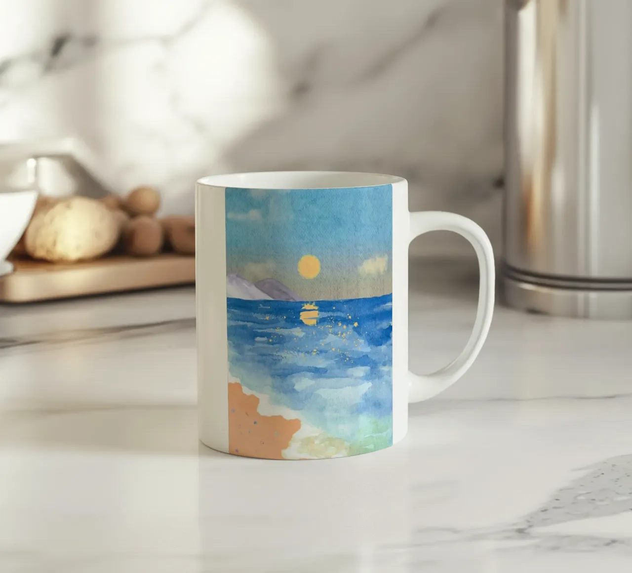 sun reflect on beach tazza in ceramica da Keyn