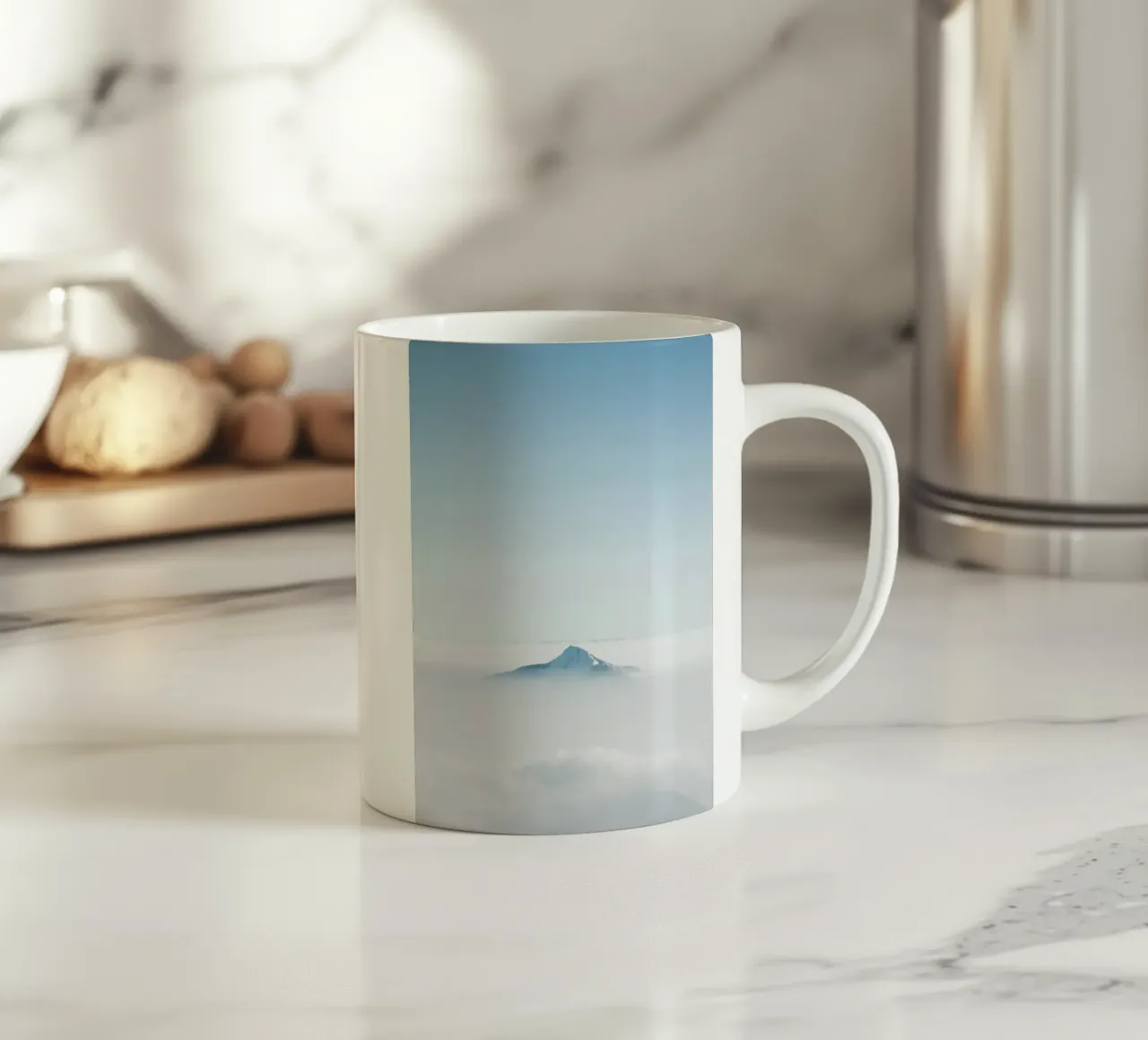 top mountain hide in cloud tazza in ceramica da Keyn