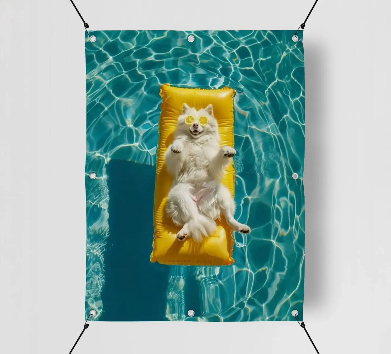 dog chill on float telo in pvc da Keyn