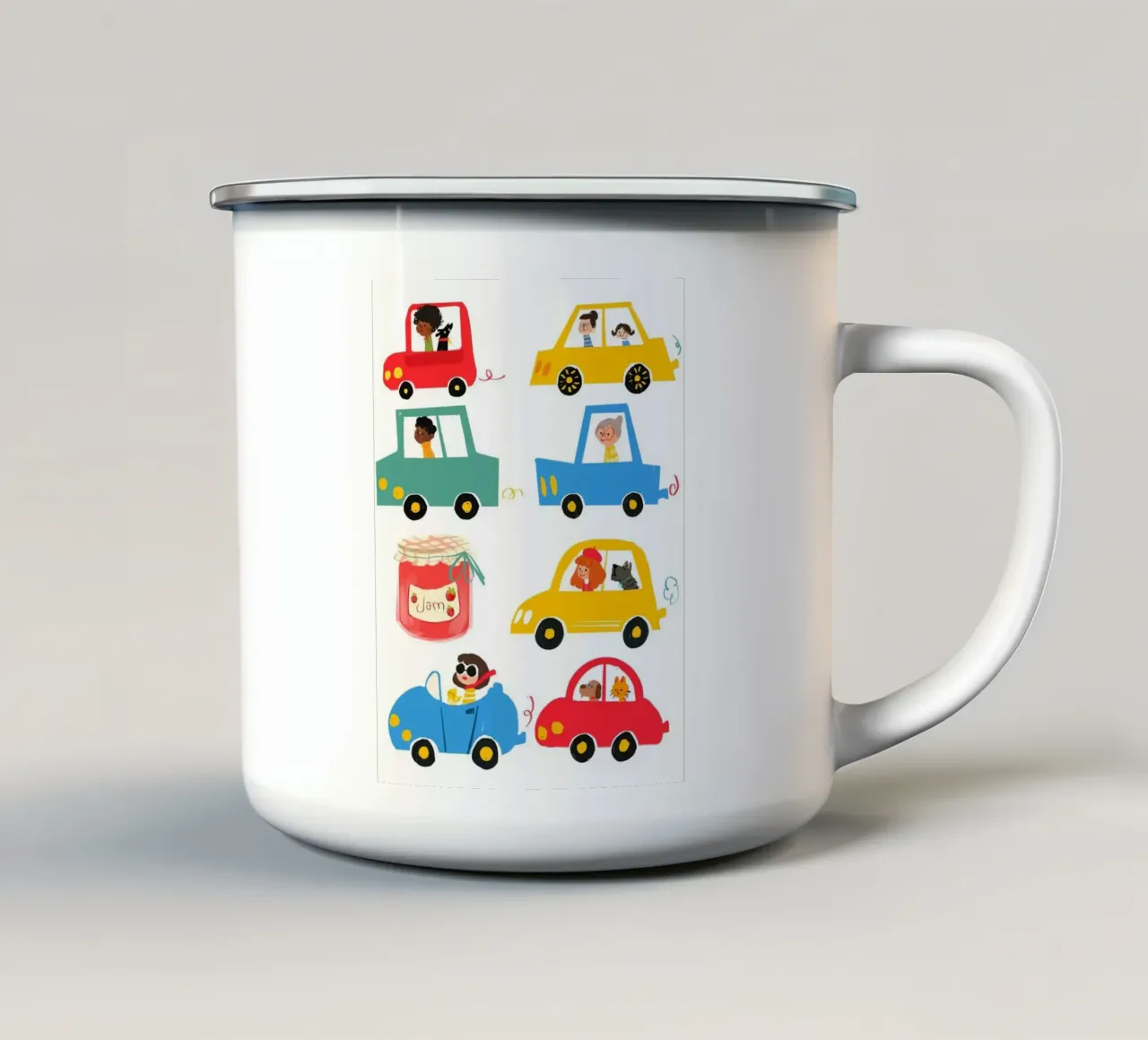 jam and cars tazza in smalto da Keyn
