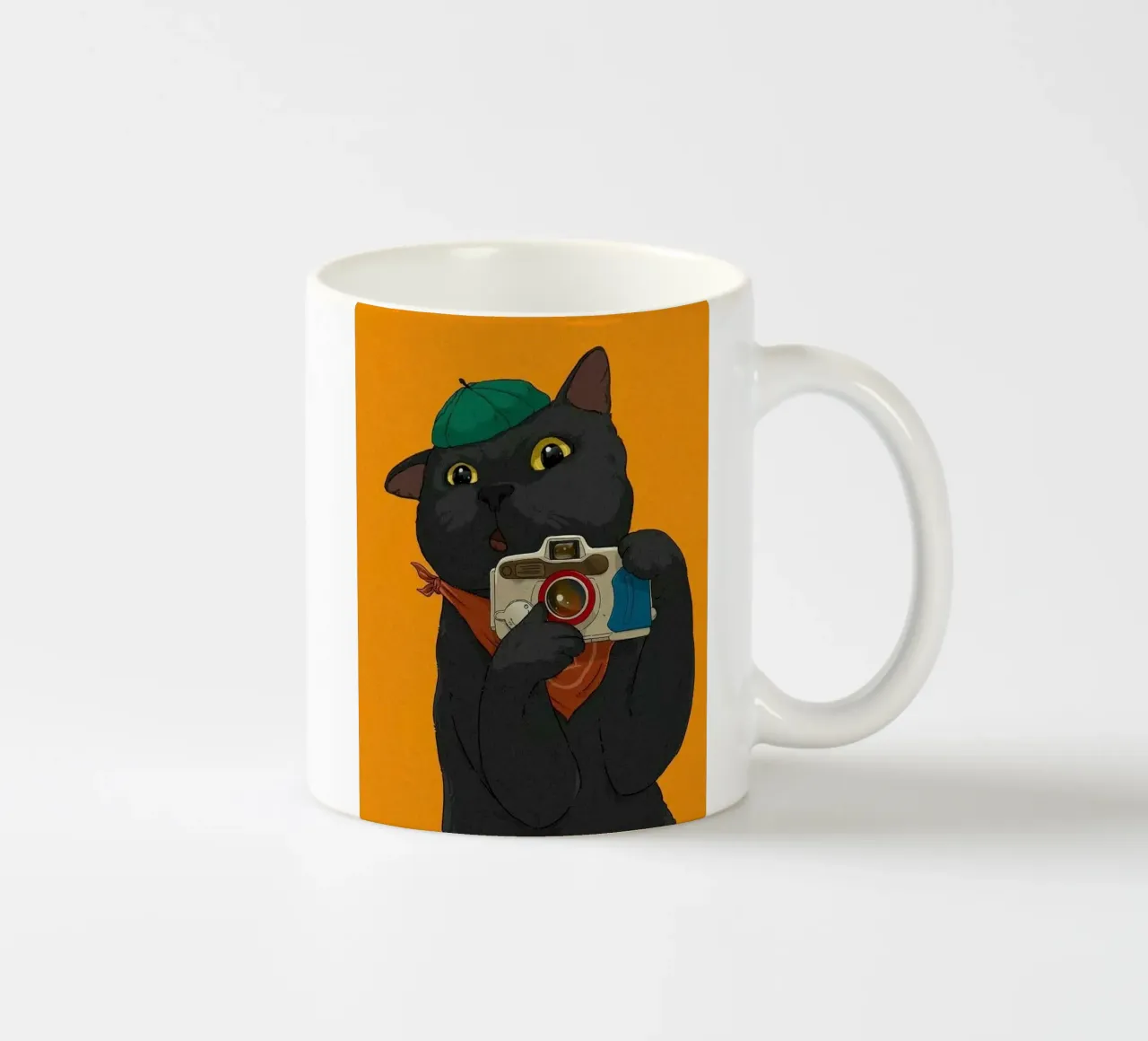 kitty hold camera tazza in ceramica da Keyn