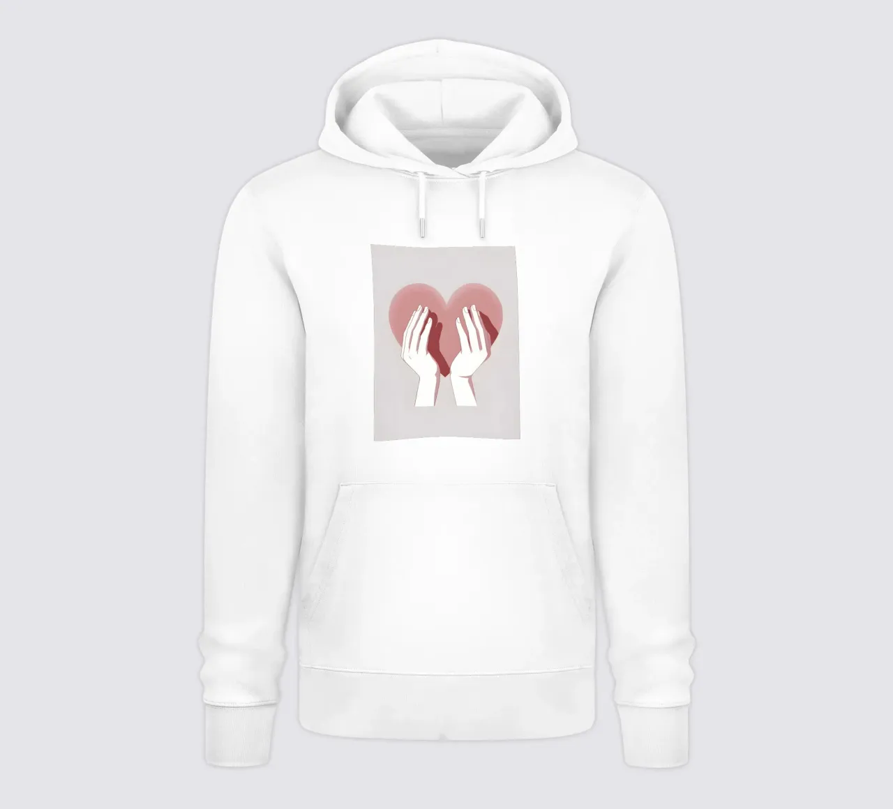Mani a forma di cuore felpa con cappuccio da LIFESTYLE OBJECTS