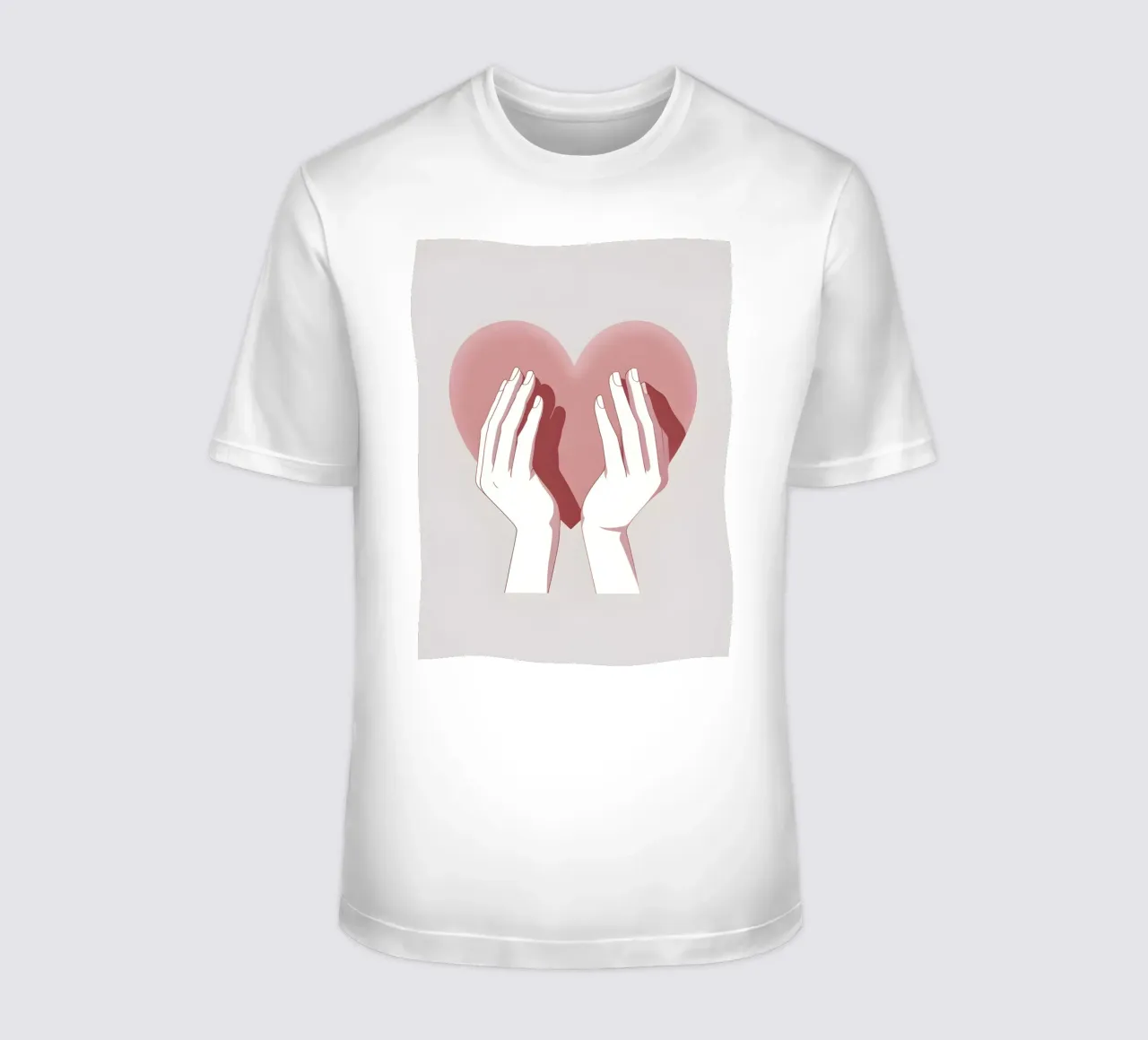 Mani a forma di cuore t-shirt da LIFESTYLE OBJECTS