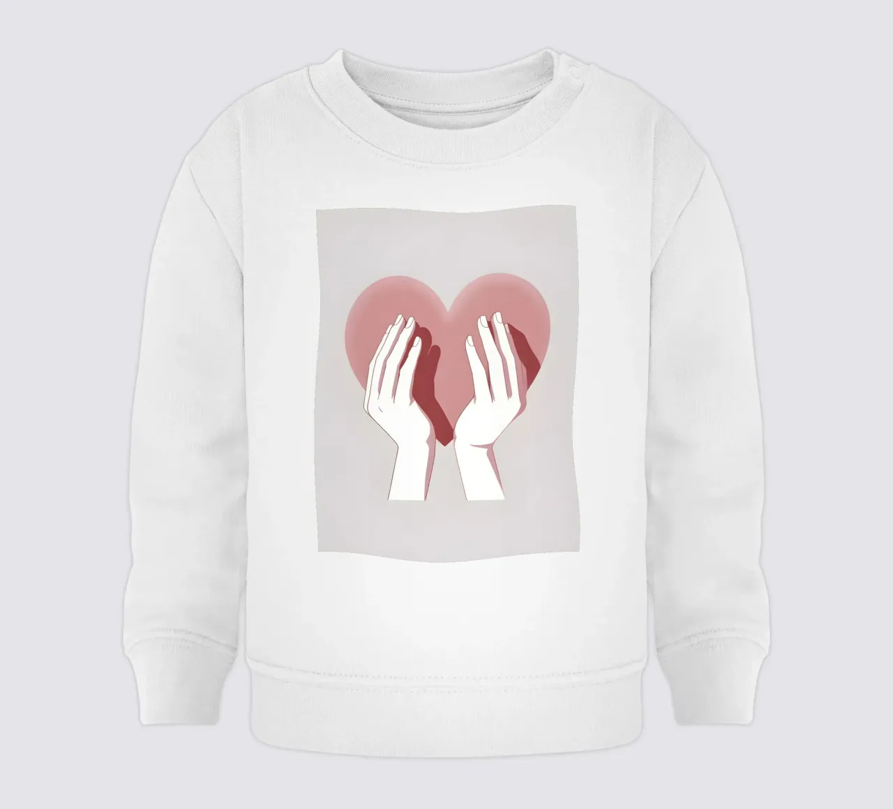 Mani a forma di cuore felpa neonato da LIFESTYLE OBJECTS