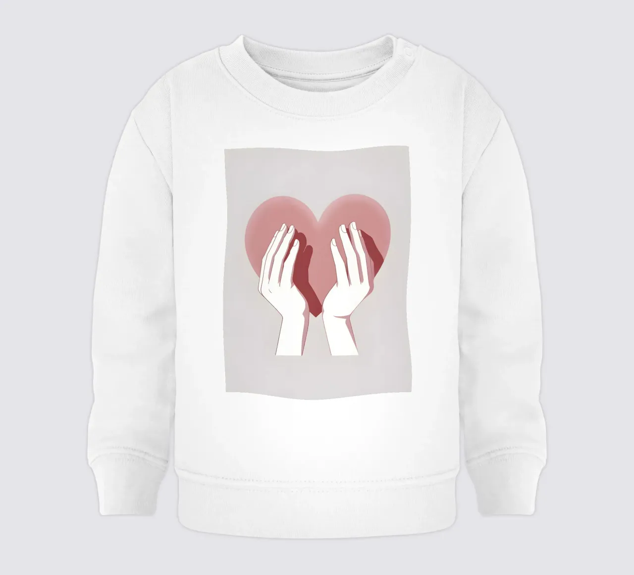Mani a forma di cuore felpa neonato da LIFESTYLE OBJECTS