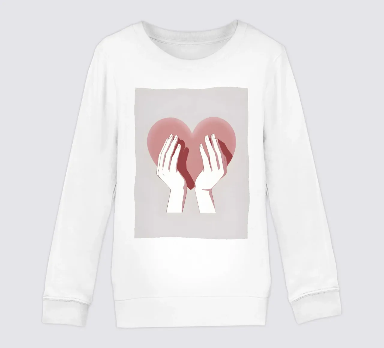 Mani a forma di cuore felpa bambino da LIFESTYLE OBJECTS