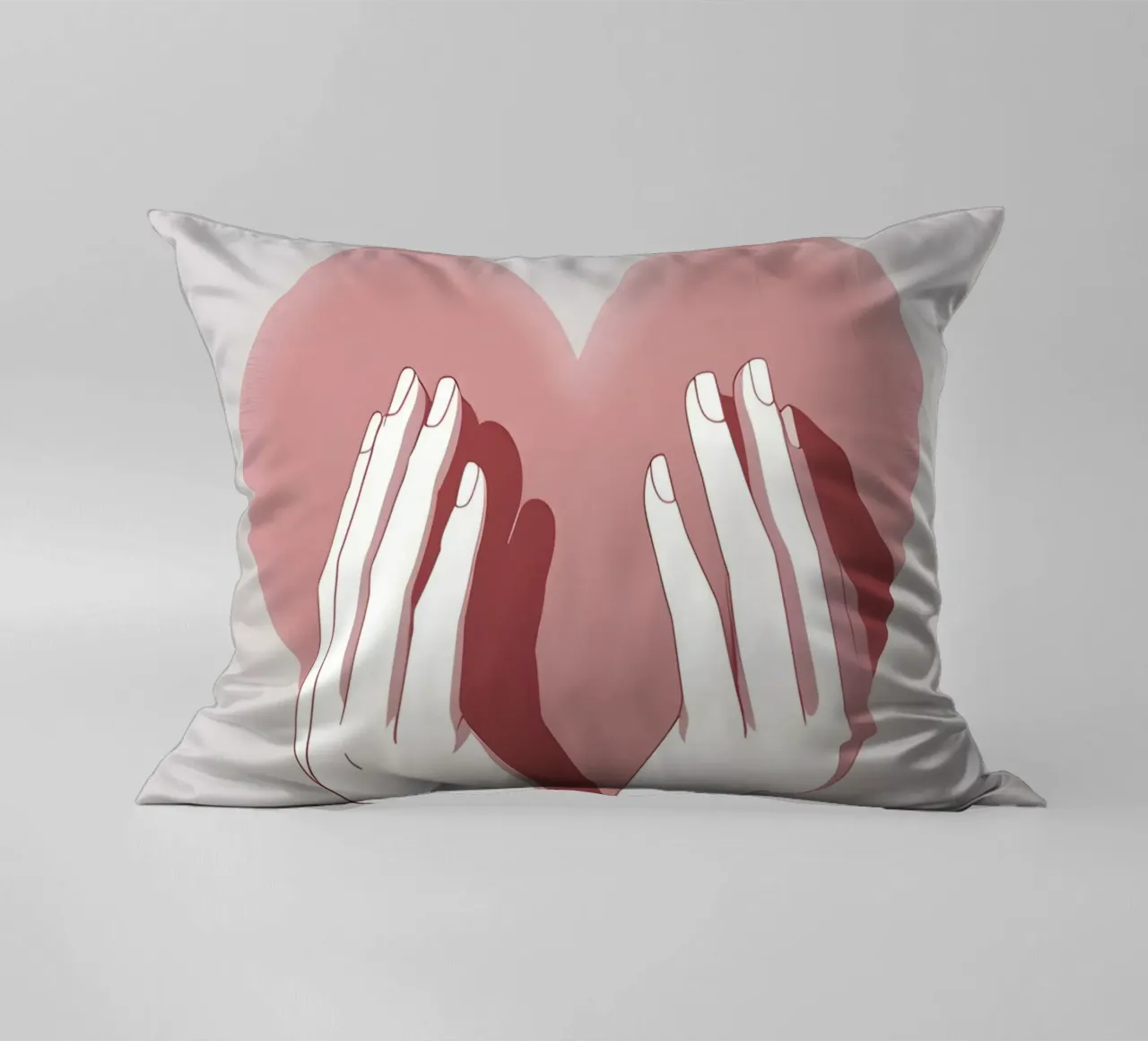 Mani a forma di cuore cuscino da LIFESTYLE OBJECTS