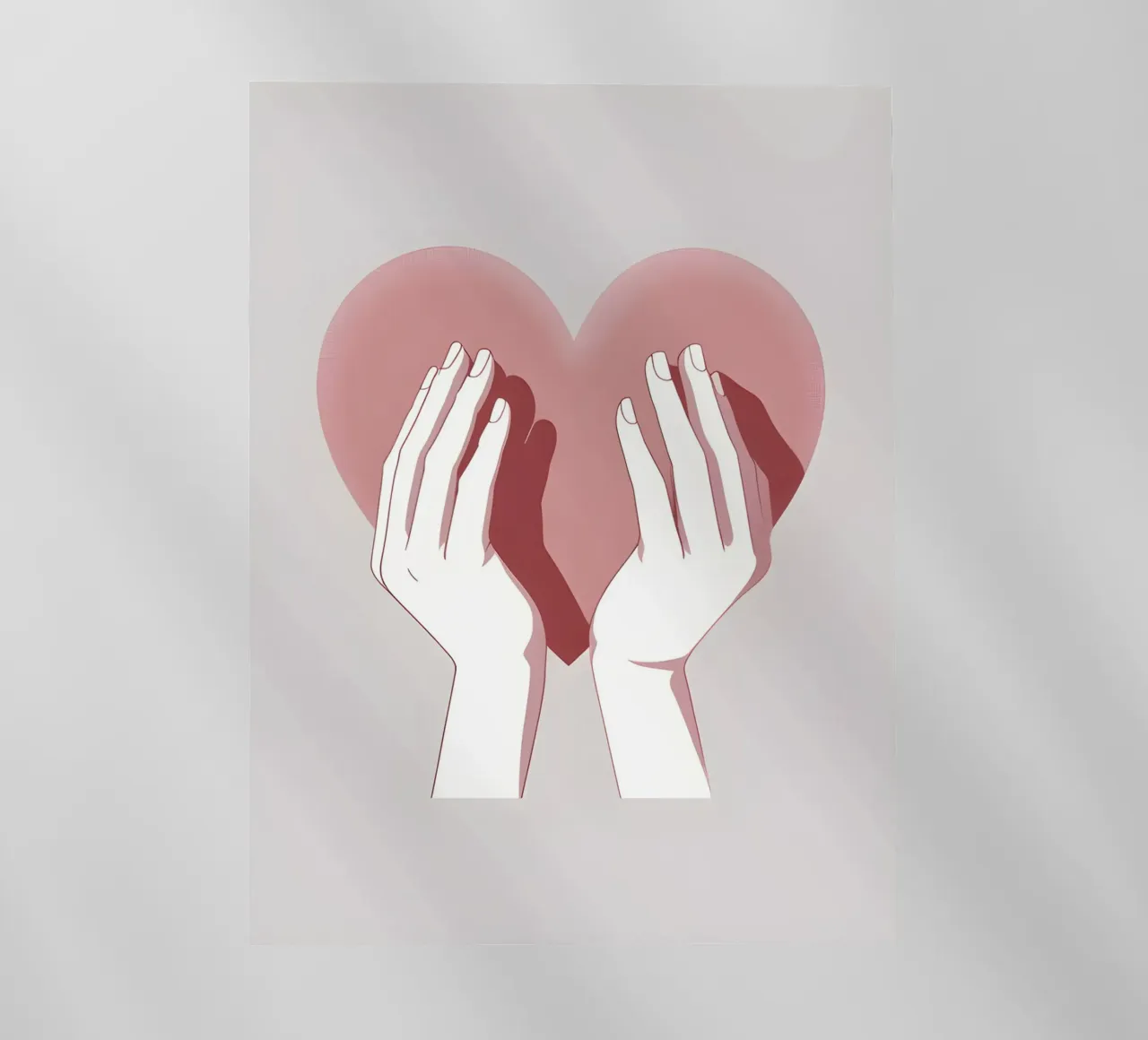 Mani a forma di cuore pellicola backlit da LIFESTYLE OBJECTS