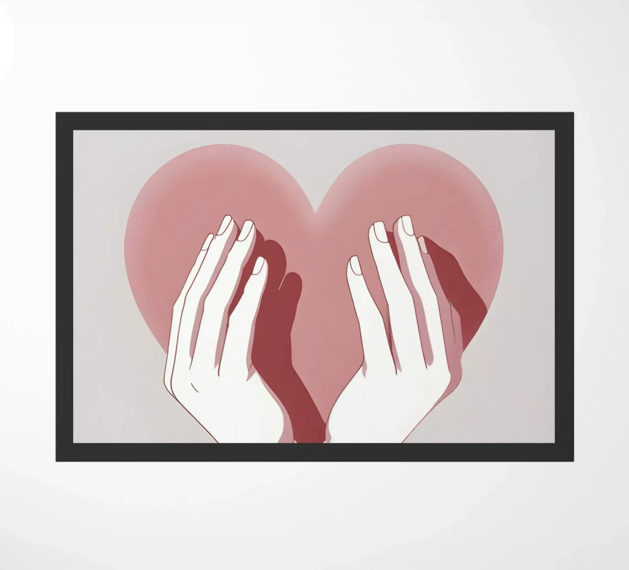 Mani a forma di cuore zerbino da LIFESTYLE OBJECTS