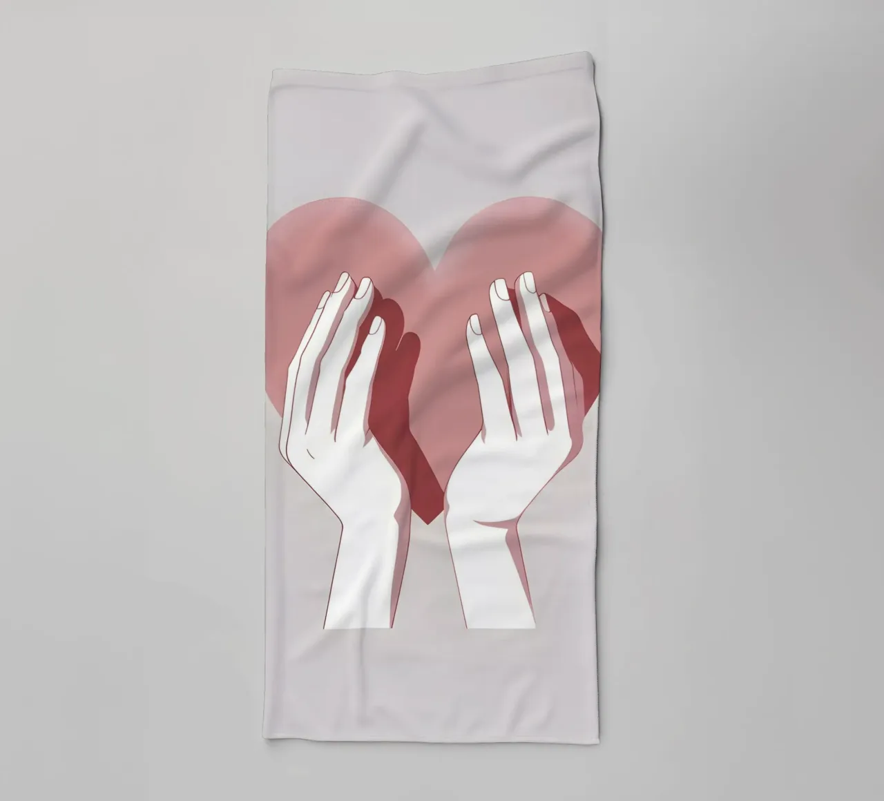 Mani a forma di cuore asciugamano da bagno da LIFESTYLE OBJECTS