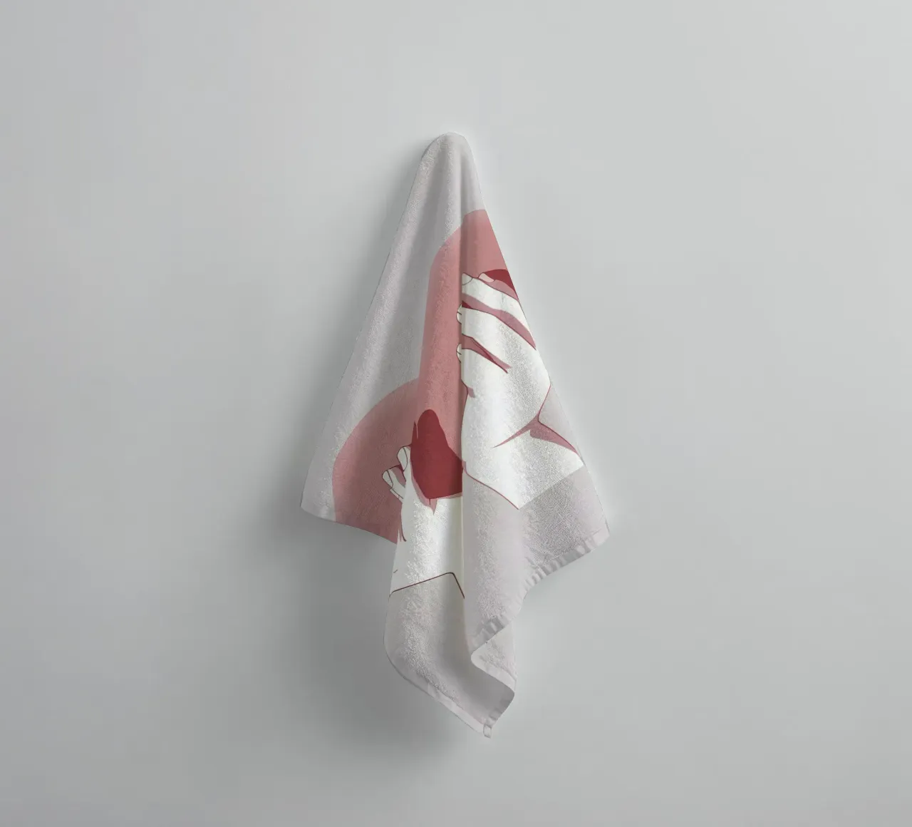 Mani a forma di cuore asciugamano da bagno da LIFESTYLE OBJECTS