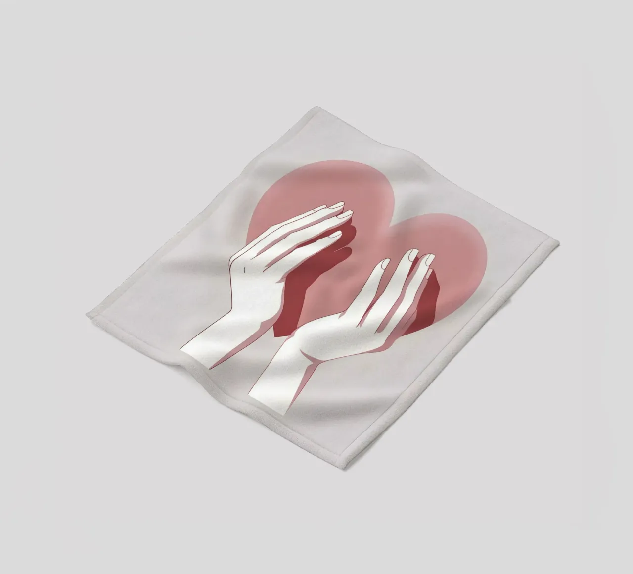 Mani a forma di cuore coperta in pile da LIFESTYLE OBJECTS