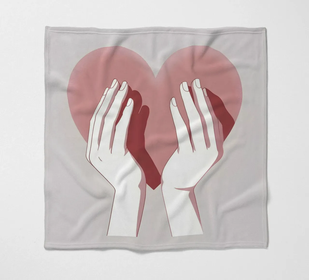Mani a forma di cuore coperta in pile da LIFESTYLE OBJECTS