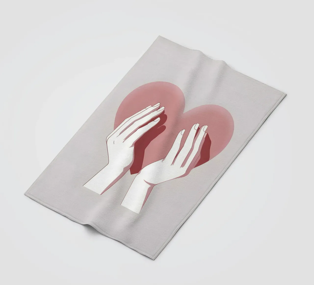 Mani a forma di cuore coperta in pile da LIFESTYLE OBJECTS
