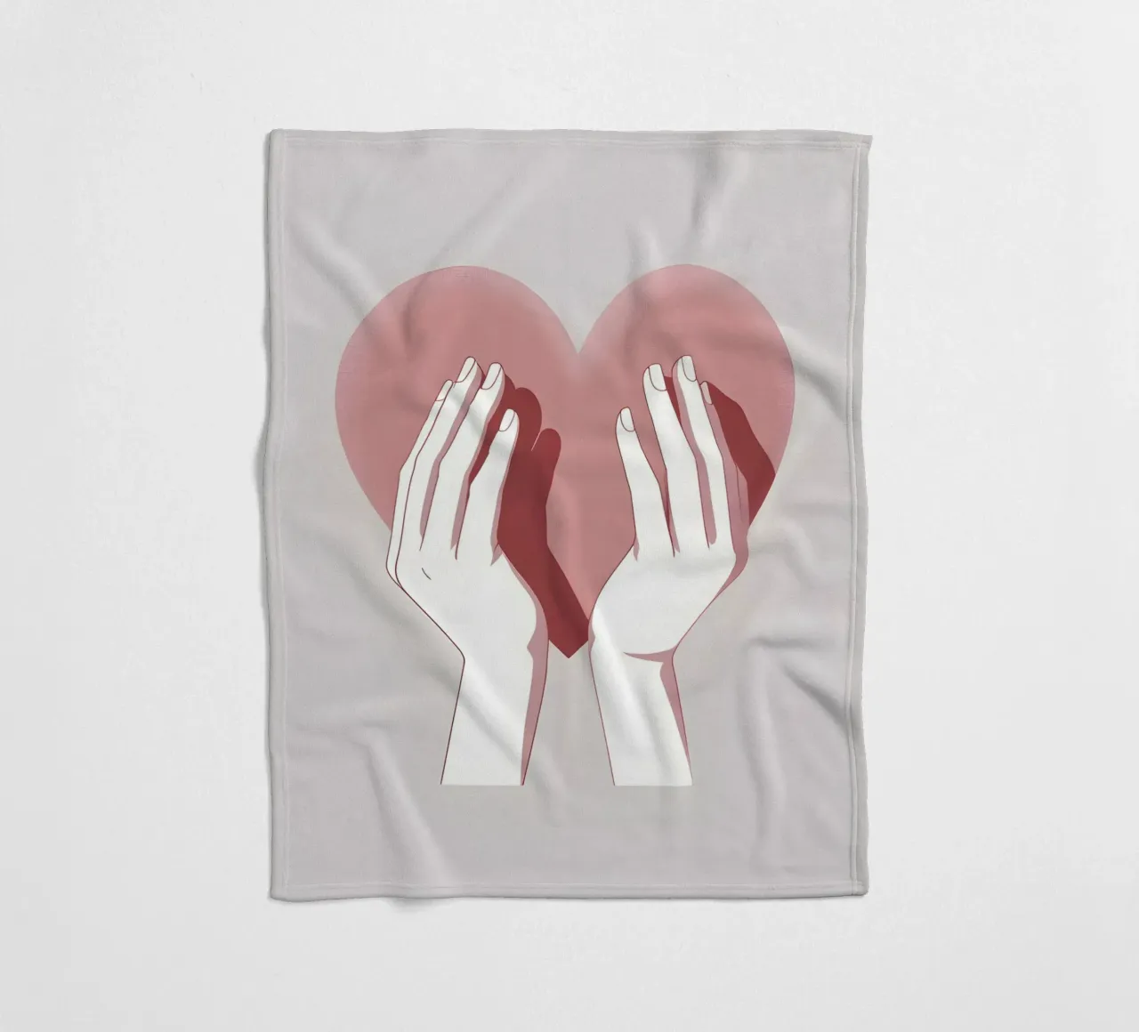 Mani a forma di cuore coperta in pile da LIFESTYLE OBJECTS