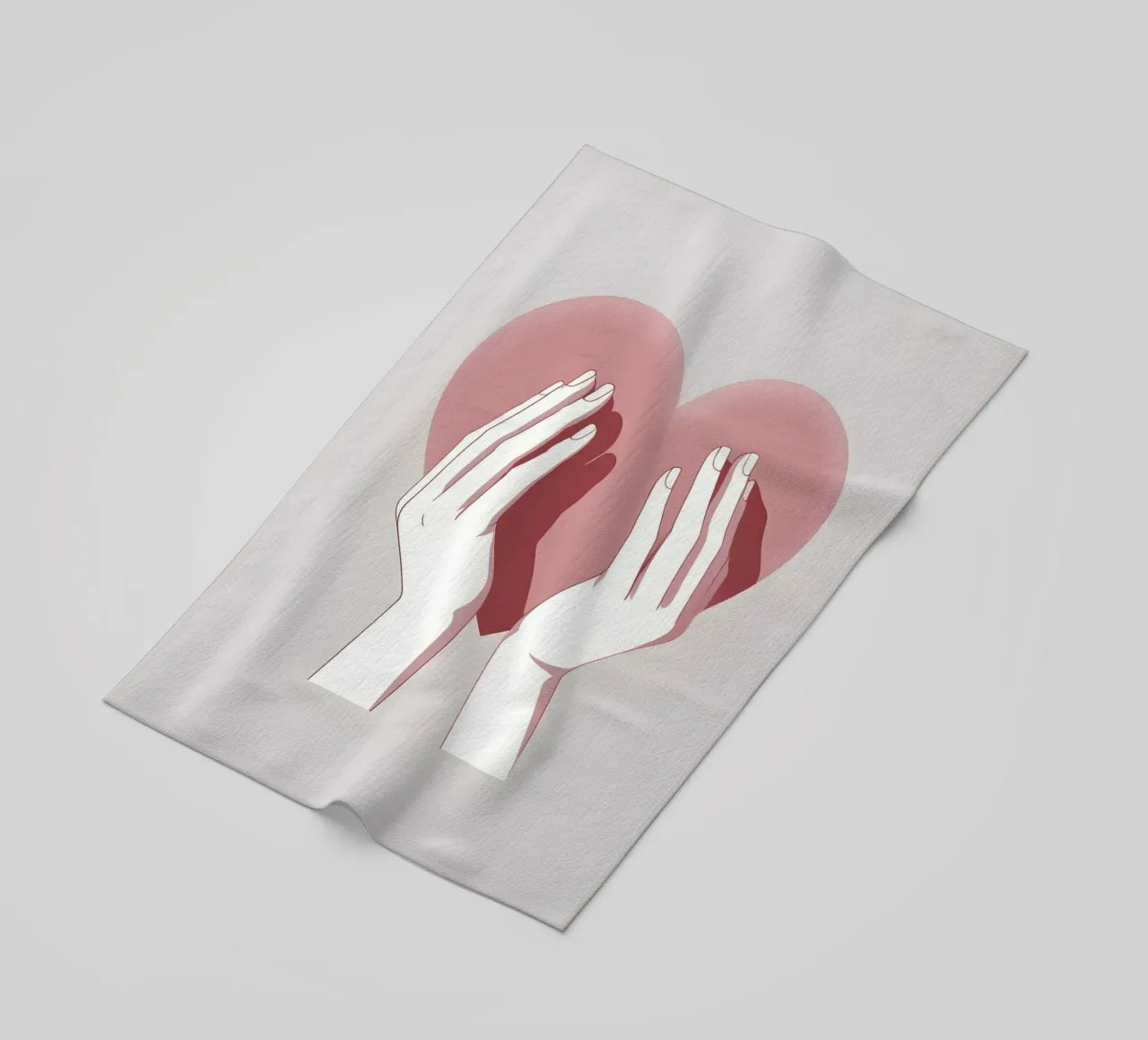 Mani a forma di cuore telo mare da LIFESTYLE OBJECTS