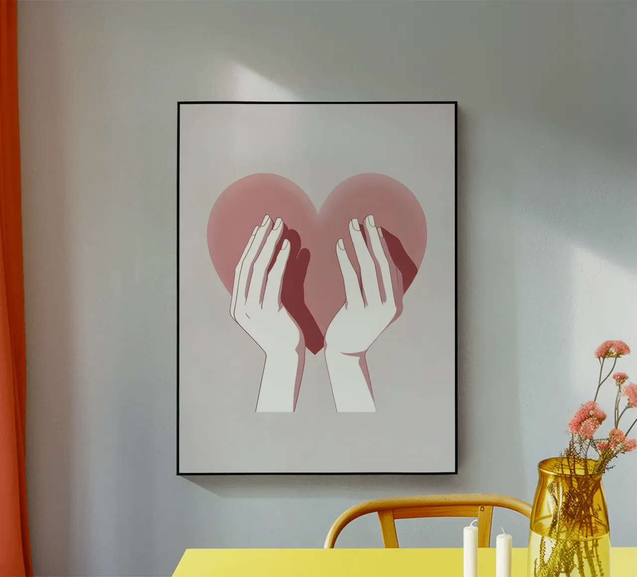 Mani a forma di cuore plexiglass da LIFESTYLE OBJECTS