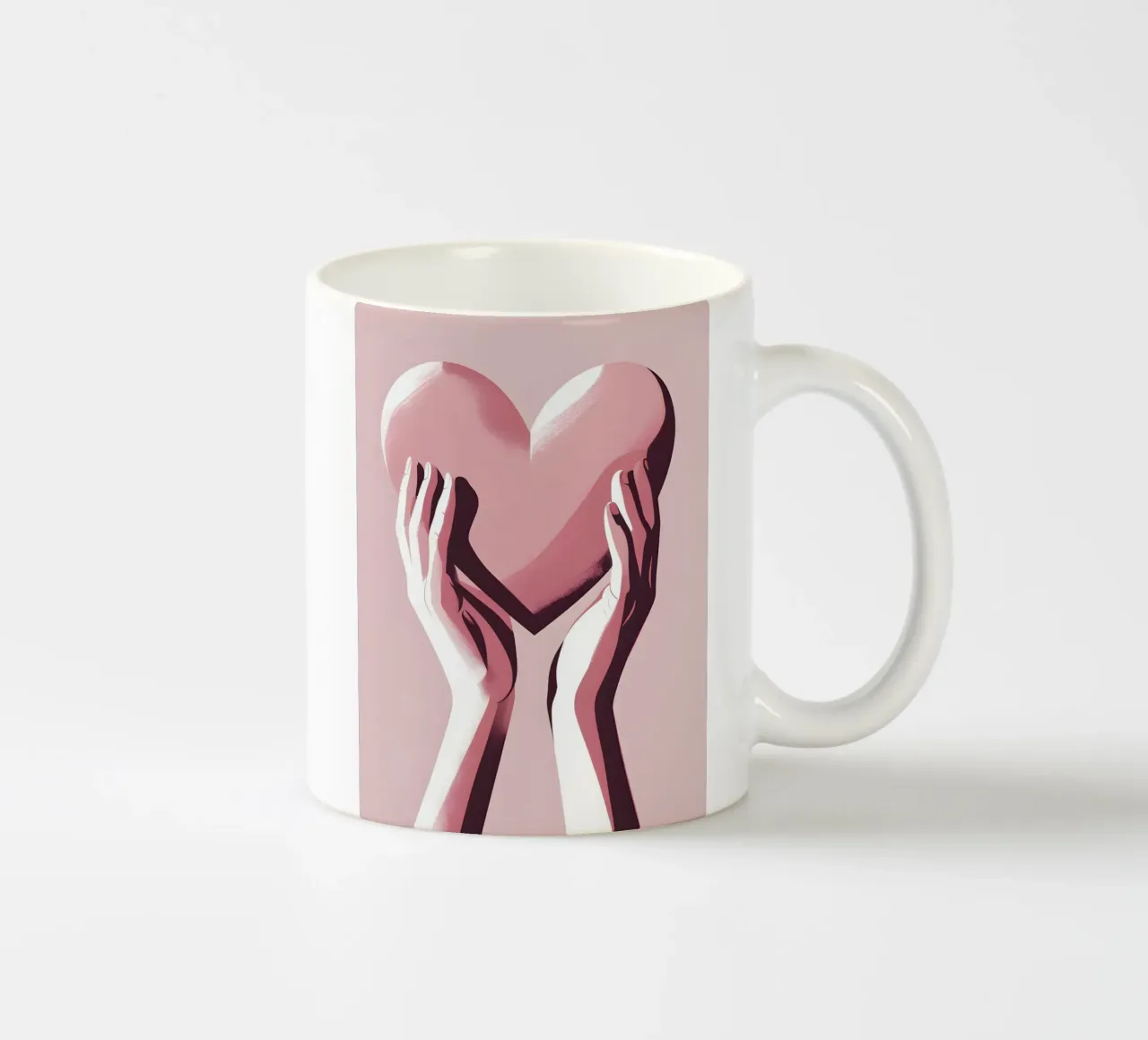 Mani a forma di cuore tazza in ceramica da LIFESTYLE OBJECTS