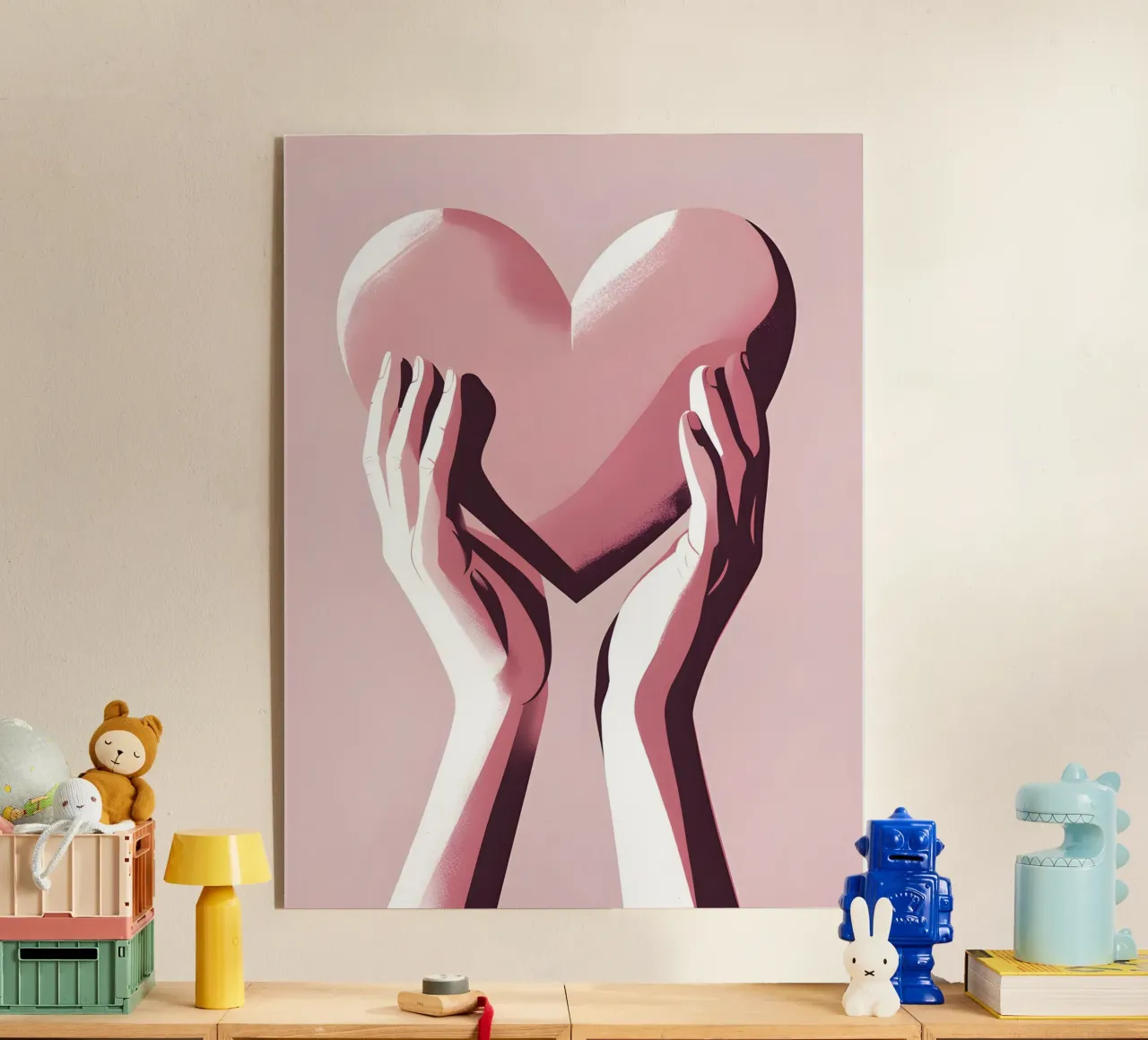 Mani a forma di cuore plexiglass da LIFESTYLE OBJECTS
