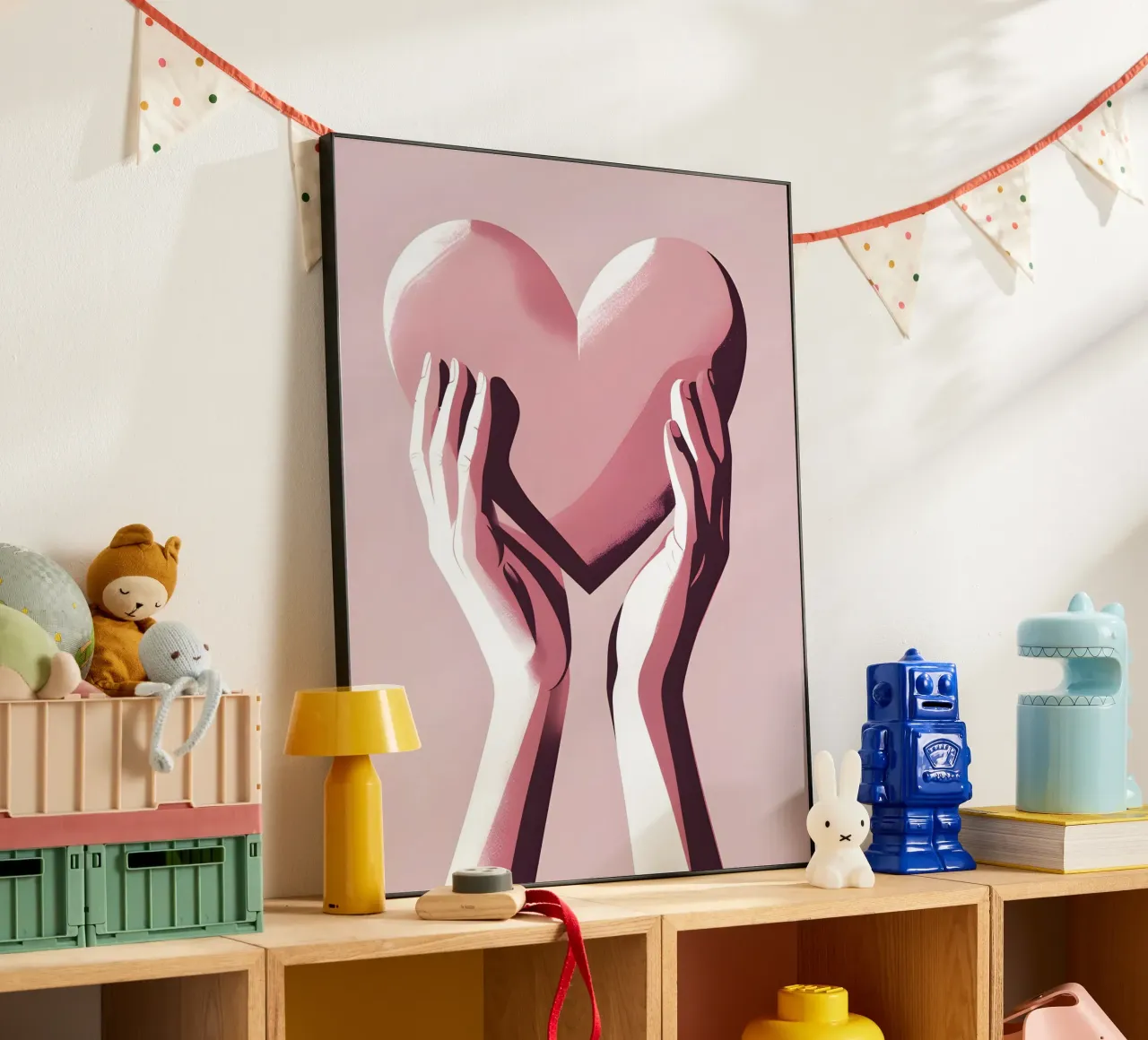Mani a forma di cuore alluminio dibond da LIFESTYLE OBJECTS