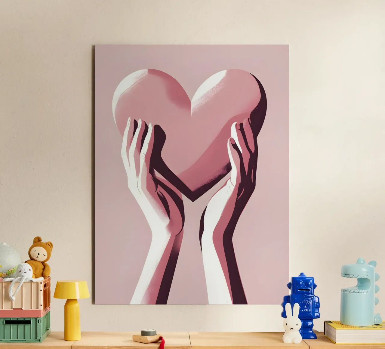 Mani a forma di cuore alluminio dibond da LIFESTYLE OBJECTS