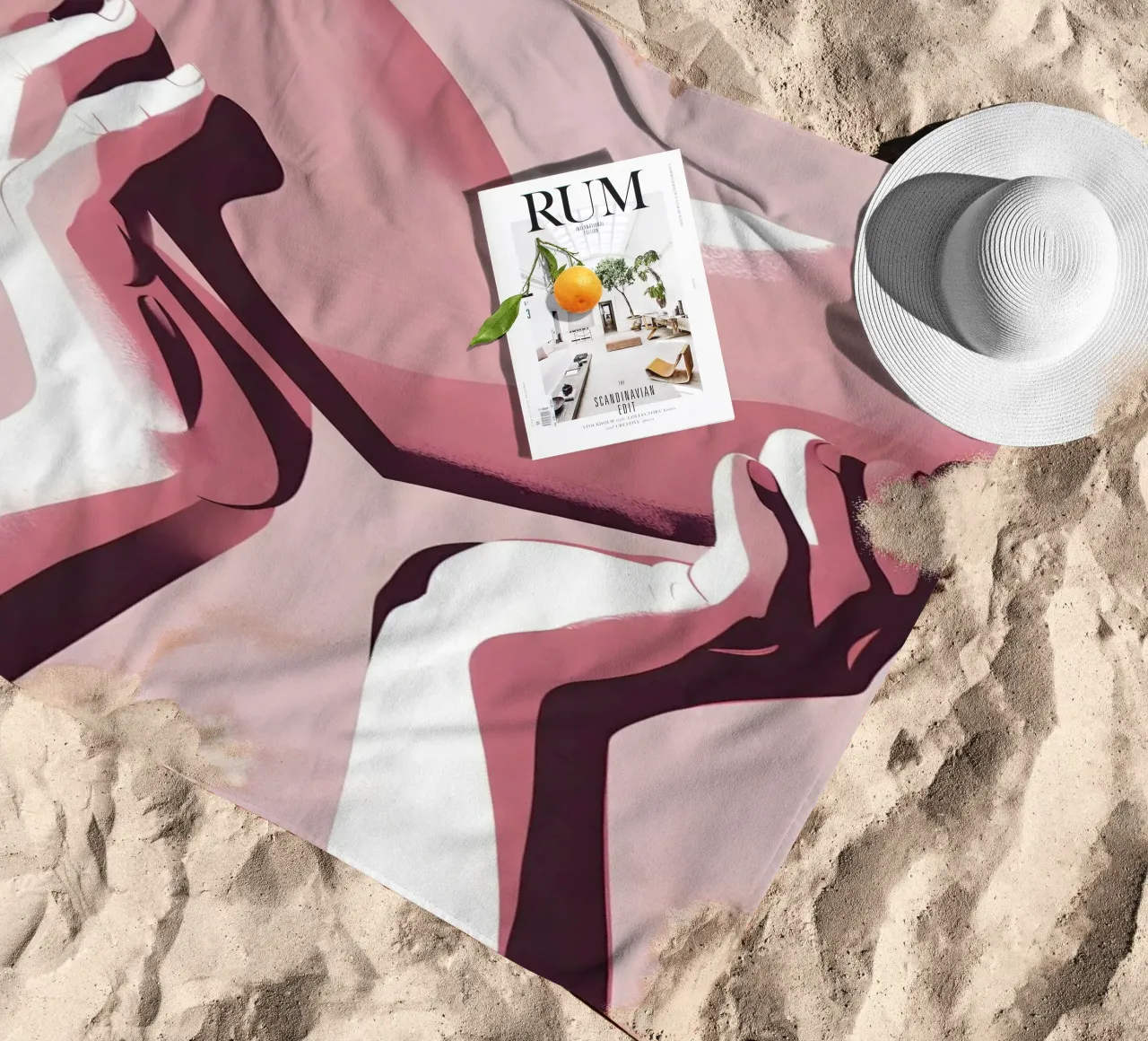 Mani a forma di cuore telo mare da LIFESTYLE OBJECTS