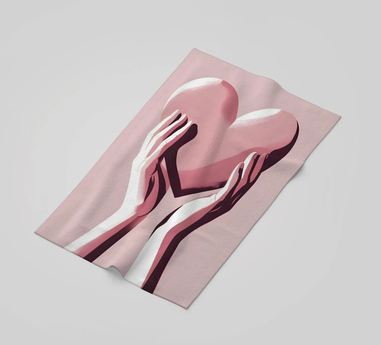Mani a forma di cuore telo mare da LIFESTYLE OBJECTS